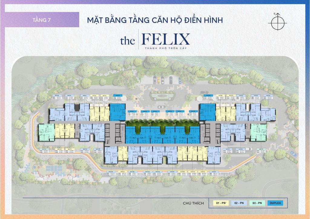 Tầng 7 – căn hộ và duplex