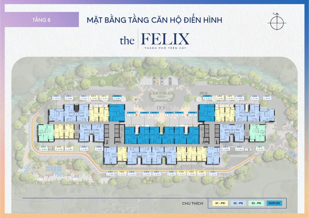 Tầng 8 – căn hộ và duplex