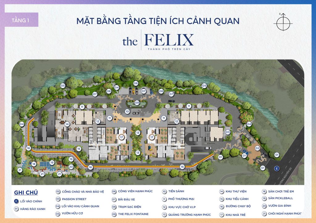 Tầng 1 – Công viên Hạnh Phúc