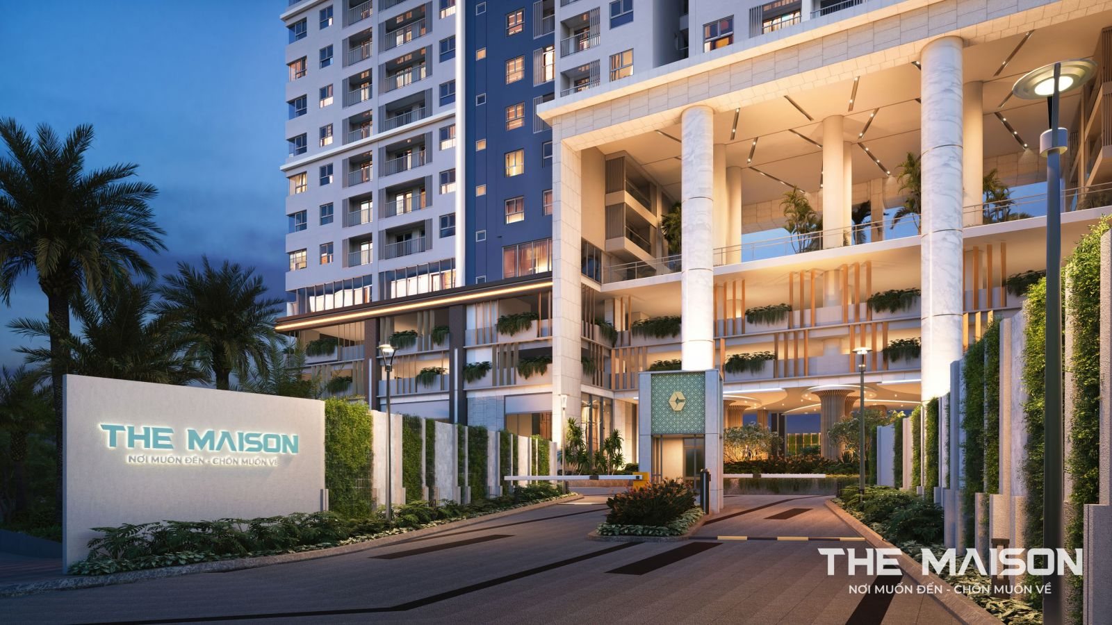 Cổng chào và sảnh đón The Maison