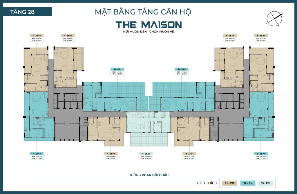 Tầng 28 – penthouse