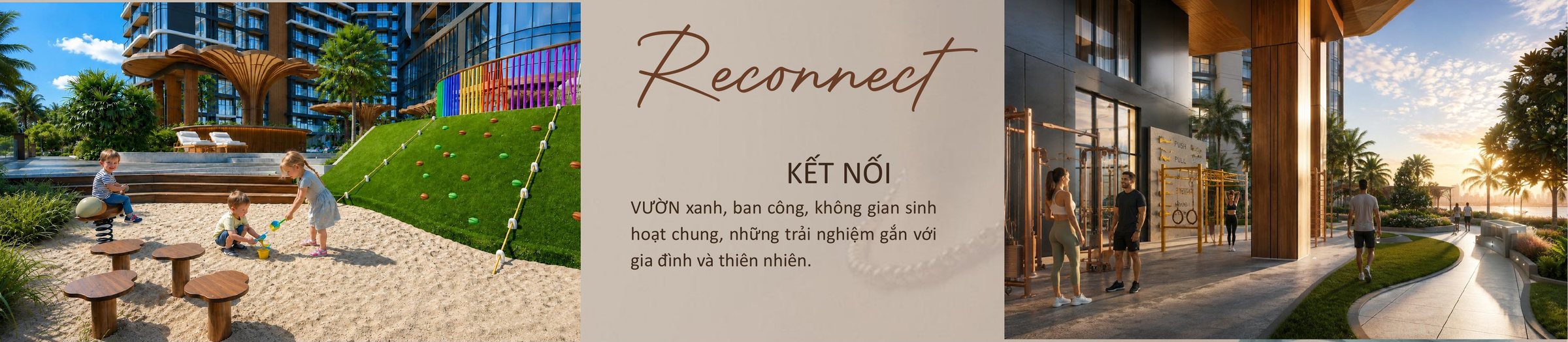 Reconnect – vườn xanh và không gian sinh hoạt chung
