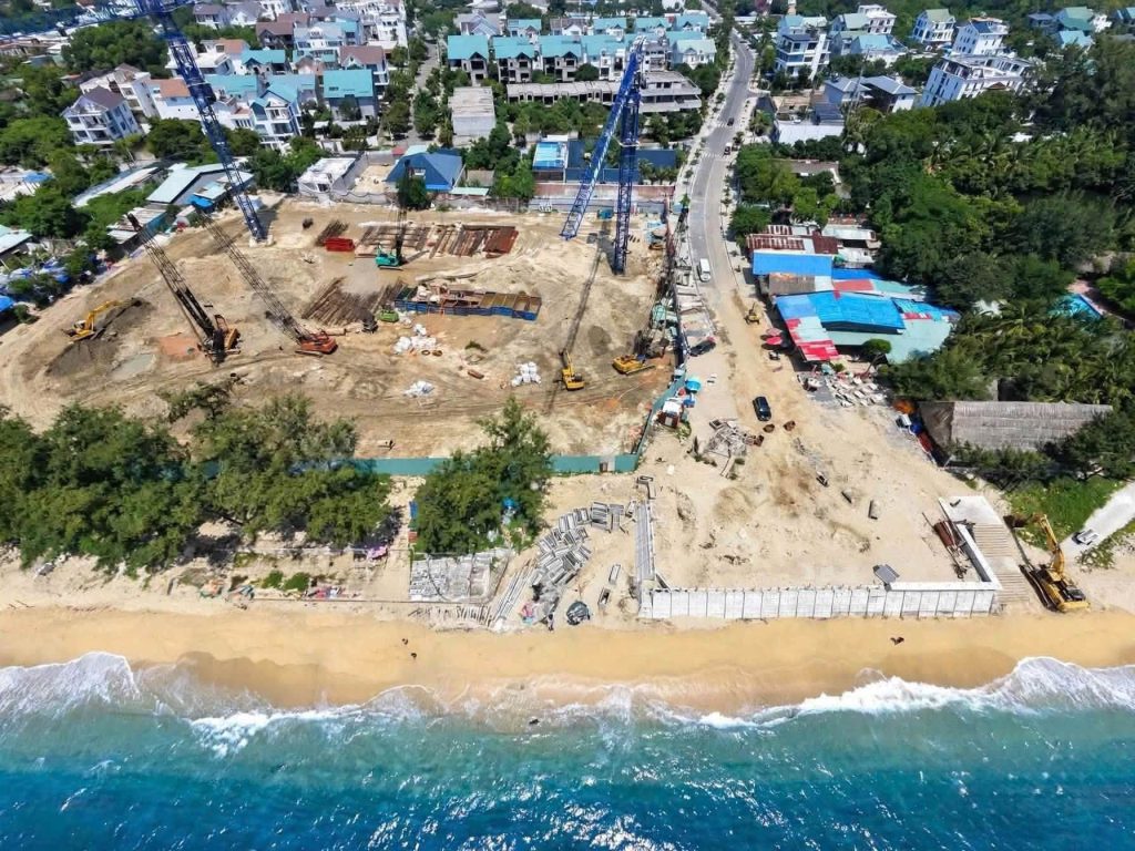 Công trường Solina nhìn từ biển – tiến độ 14/10/2026